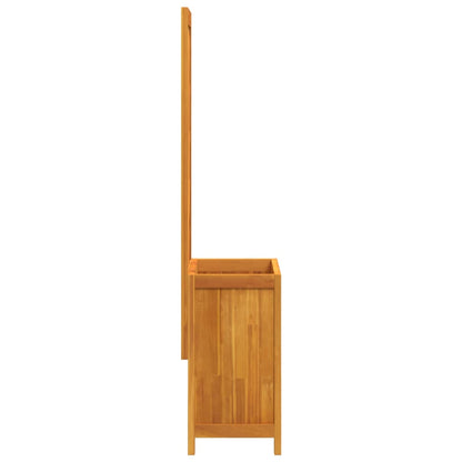 Pflanzkübel Mit Rankgitter 55X29,5X132 Cm Massivholz Akazie