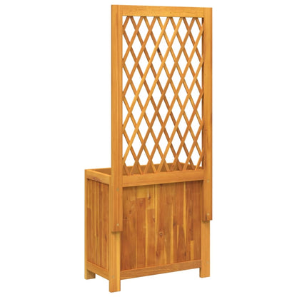 Pflanzkübel Mit Rankgitter 55X29,5X132 Cm Massivholz Akazie
