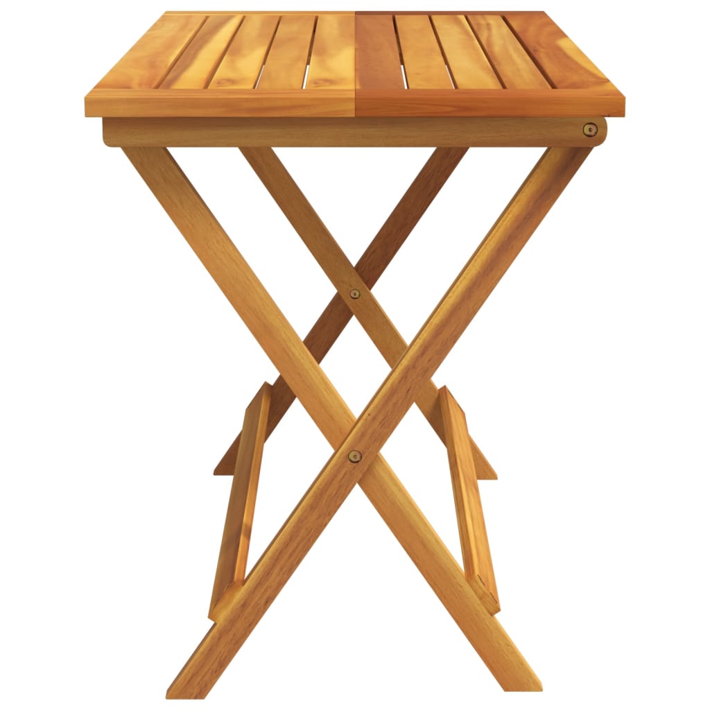 Gartentisch Klappbar 90X52,5X65 Cm Massivholz Akazie
