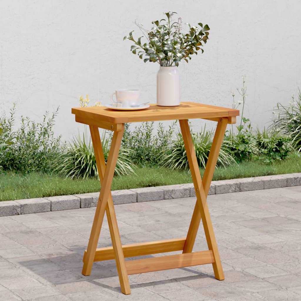 Gartentisch Klappbar 50X36X60 Cm Massivholz Akazie