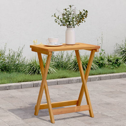 Gartentisch Klappbar 50X36X60 Cm Massivholz Akazie