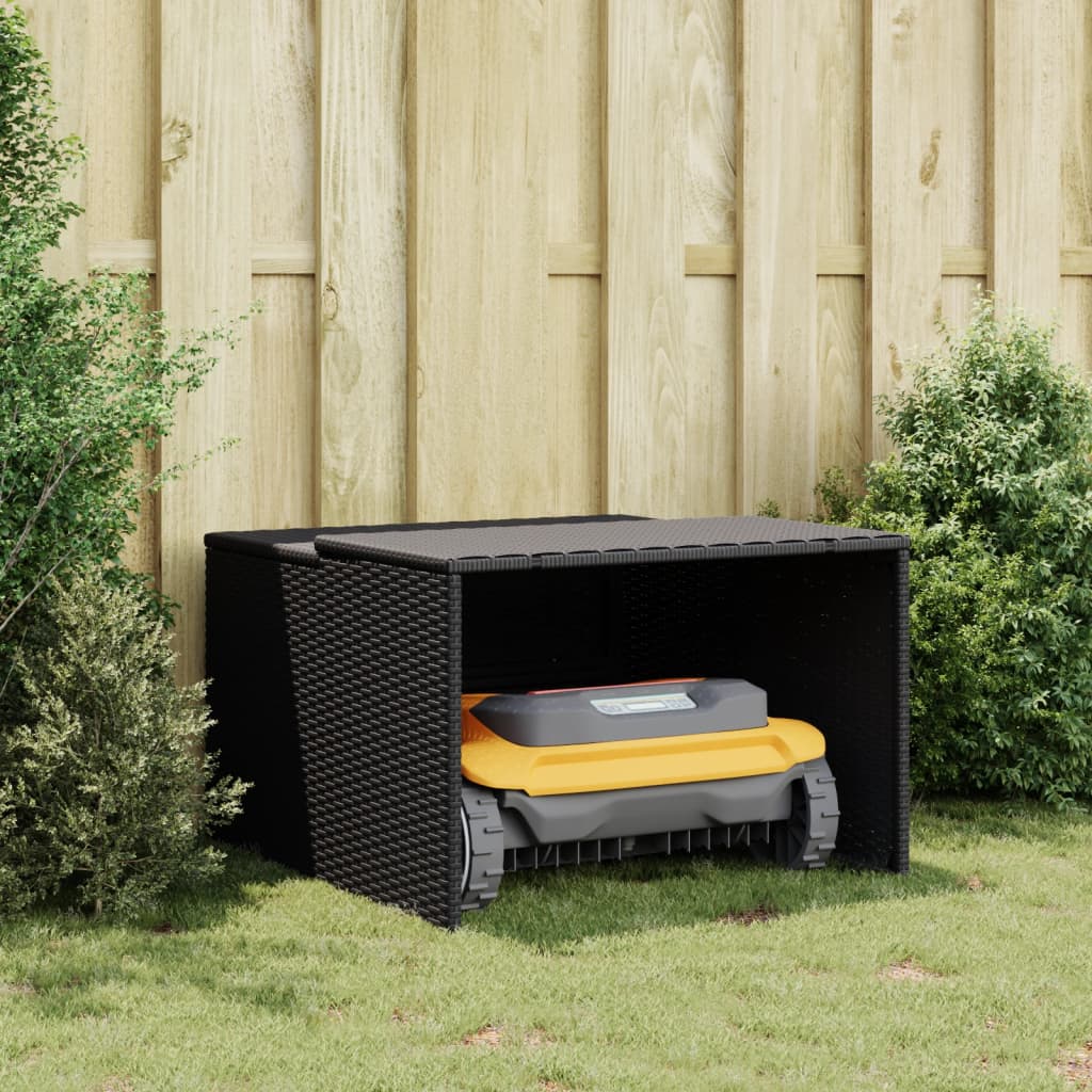 Mähroboter-Garage 86X90X52/57 Cm Poly Rattan