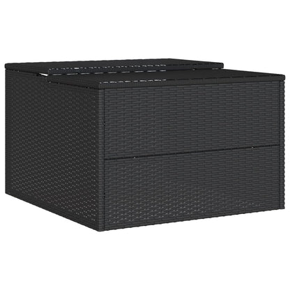 Mähroboter-Garage 86X90X52/57 Cm Poly Rattan