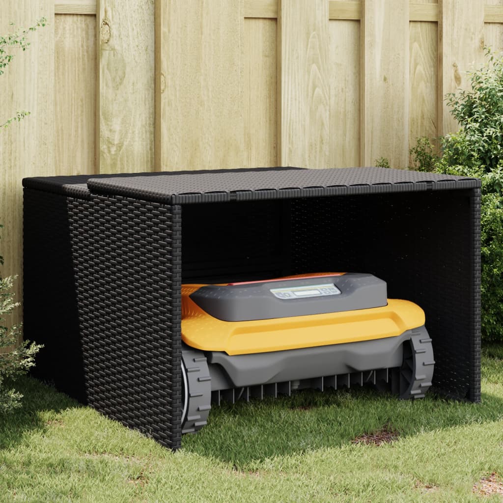Mähroboter-Garage 86X90X52/57 Cm Poly Rattan