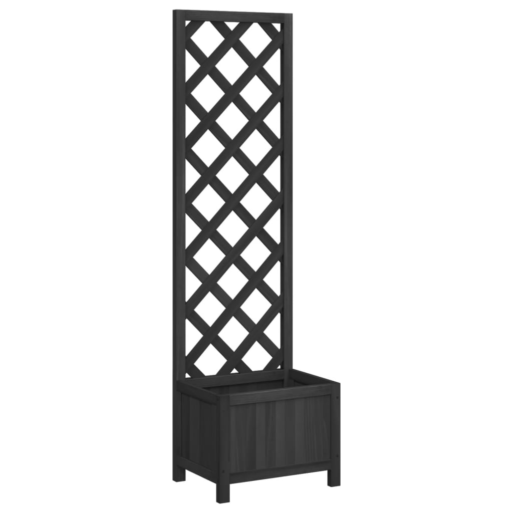 Pflanzkübel Mit Rankgitter Massivholz Tanne