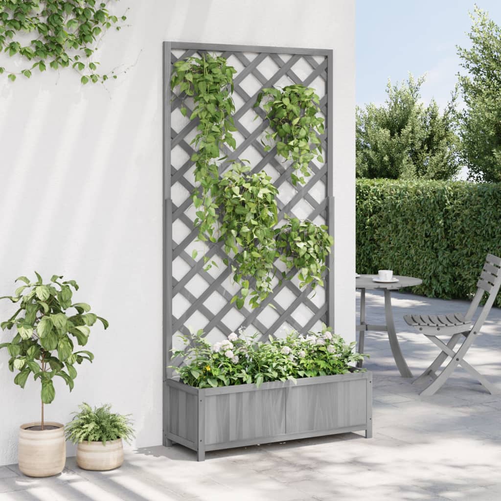 Pflanzkübel Mit Spalier Massivholz Tanne