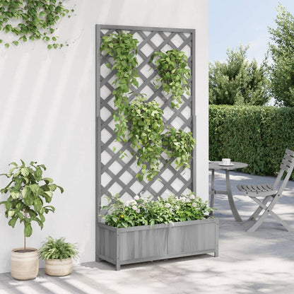 Pflanzkübel Mit Spalier Massivholz Tanne