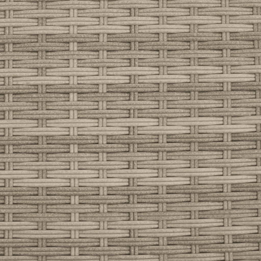 Gartensofa 2-Sitzer Sonnenschirm Und Hocker Polyrattan