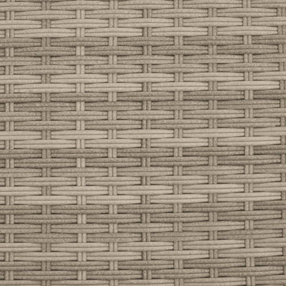 Gartensofa 2-Sitzer Sonnenschirm Und Hocker Polyrattan