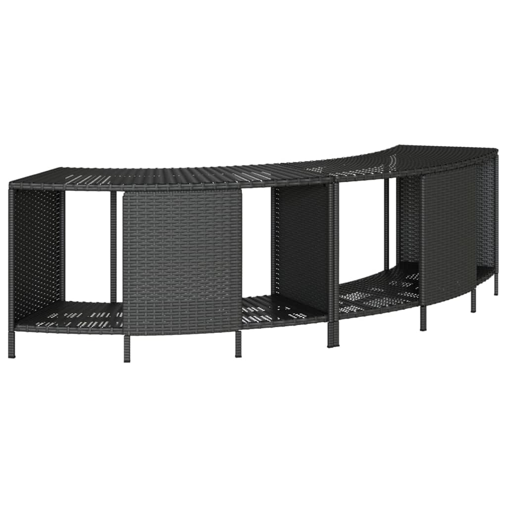 Outdoor-Regale Für Whirlpool 2 Stk. Poly Rattan