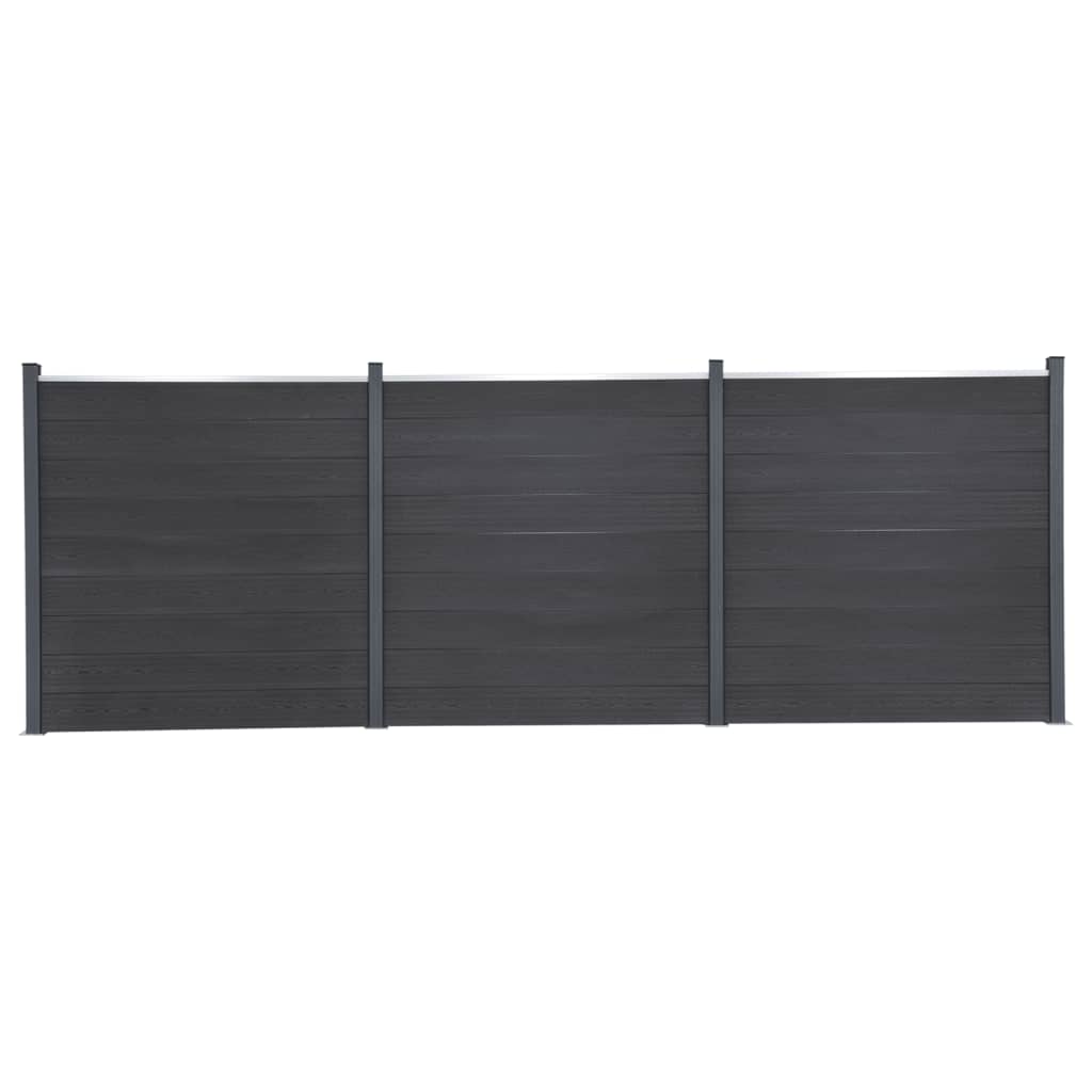 Zaunelement-Set 526X186 Cm Wpc