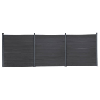Zaunelement-Set 526X186 Cm Wpc