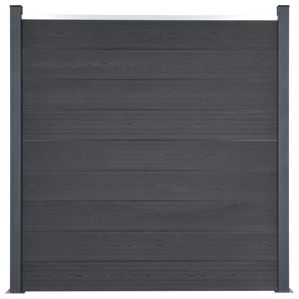 Zaunelement-Set 526X186 Cm Wpc