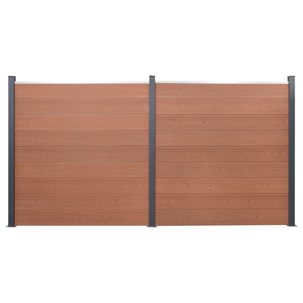 Zaunelement-Set 526X186 Cm Wpc