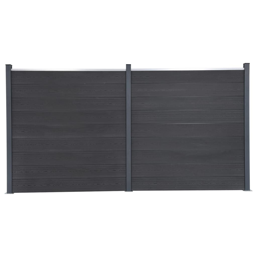 Zaunelement-Set 526X186 Cm Wpc