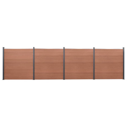 Zaunelement-Set 526X186 Cm Wpc
