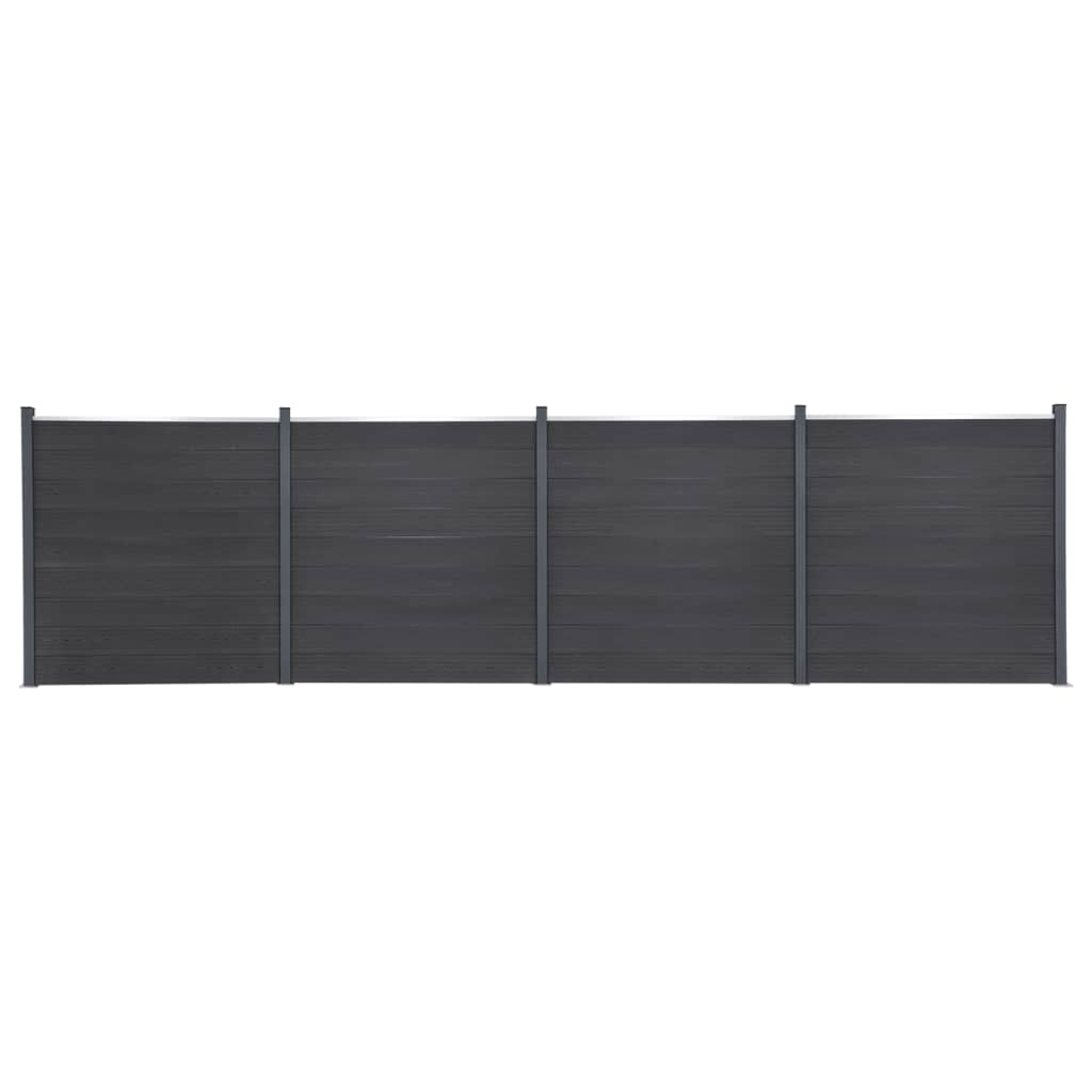 Zaunelement-Set 526X186 Cm Wpc
