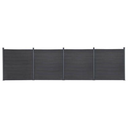 Zaunelement-Set 526X186 Cm Wpc