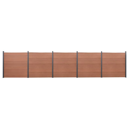 Zaunelement-Set 526X186 Cm Wpc