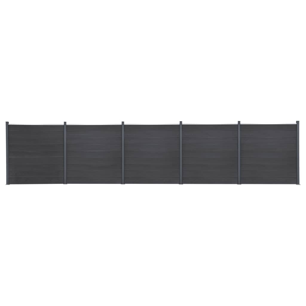 Zaunelement-Set 526X186 Cm Wpc
