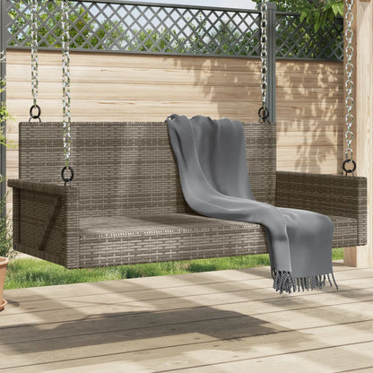 Schaukelbank Mit Kissen 119 X 56 X 48 Cm Poly Rattan
