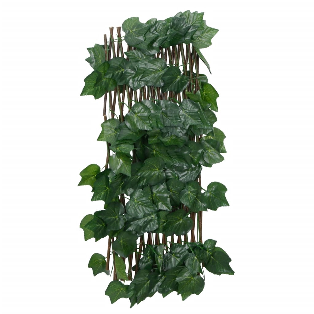 Rankgitter Mit Künstlichem Weinlaub 5 Stk. Erweiterbar 190X60Cm