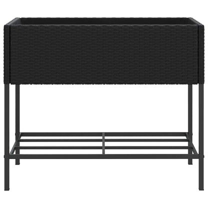 Hochbeete Mit Ablage 2 Stk. 90X40X75 Cm Poly Rattan