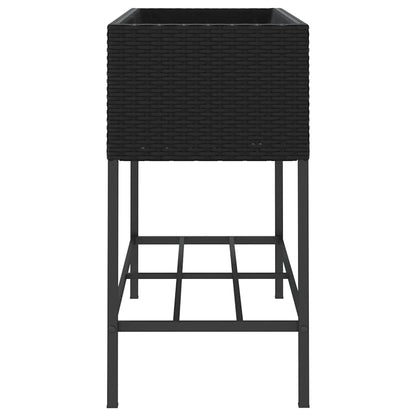 Hochbeete Mit Ablage 2 Stk. 90X40X75 Cm Poly Rattan