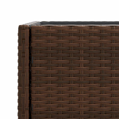 Hochbeete Mit Ablage 2 Stk. 90X40X75 Cm Poly Rattan