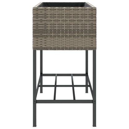 Hochbeete Mit Ablage 2 Stk. 90X40X75 Cm Poly Rattan