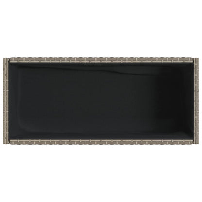 Hochbeete Mit Ablage 2 Stk. 90X40X75 Cm Poly Rattan