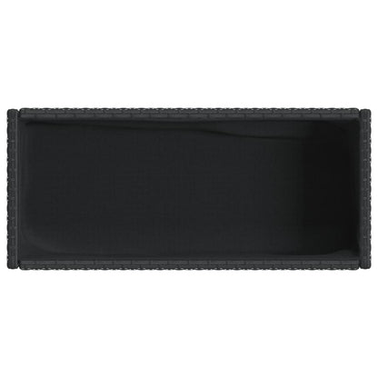Hochbeete Mit Ablage 2 Stk. 70X28X70 Cm Poly Rattan