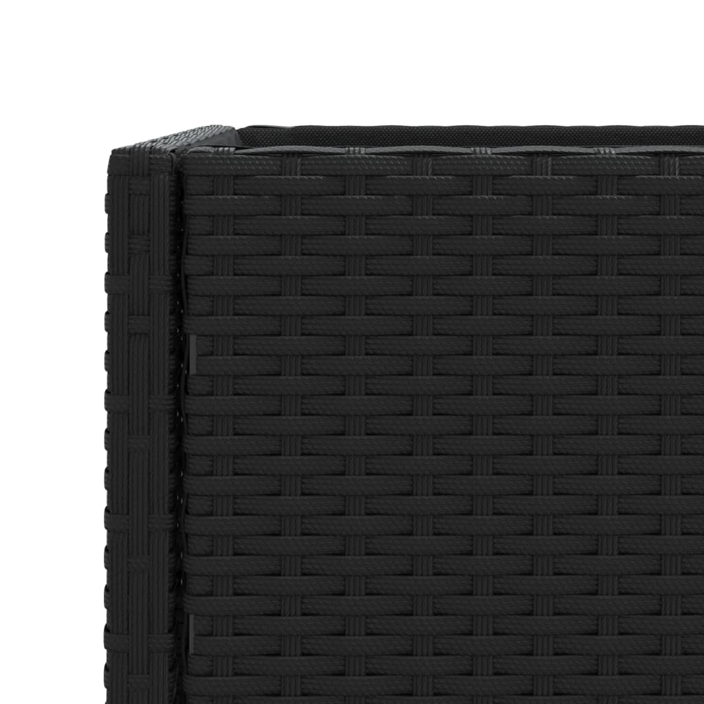 Hochbeete Mit Ablage 2 Stk. 70X28X70 Cm Poly Rattan