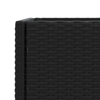 Hochbeete Mit Ablage 2 Stk. 70X28X70 Cm Poly Rattan