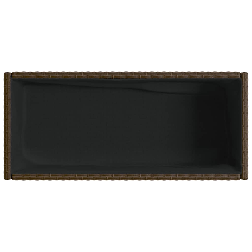 Hochbeete Mit Ablage 2 Stk. 70X28X70 Cm Poly Rattan