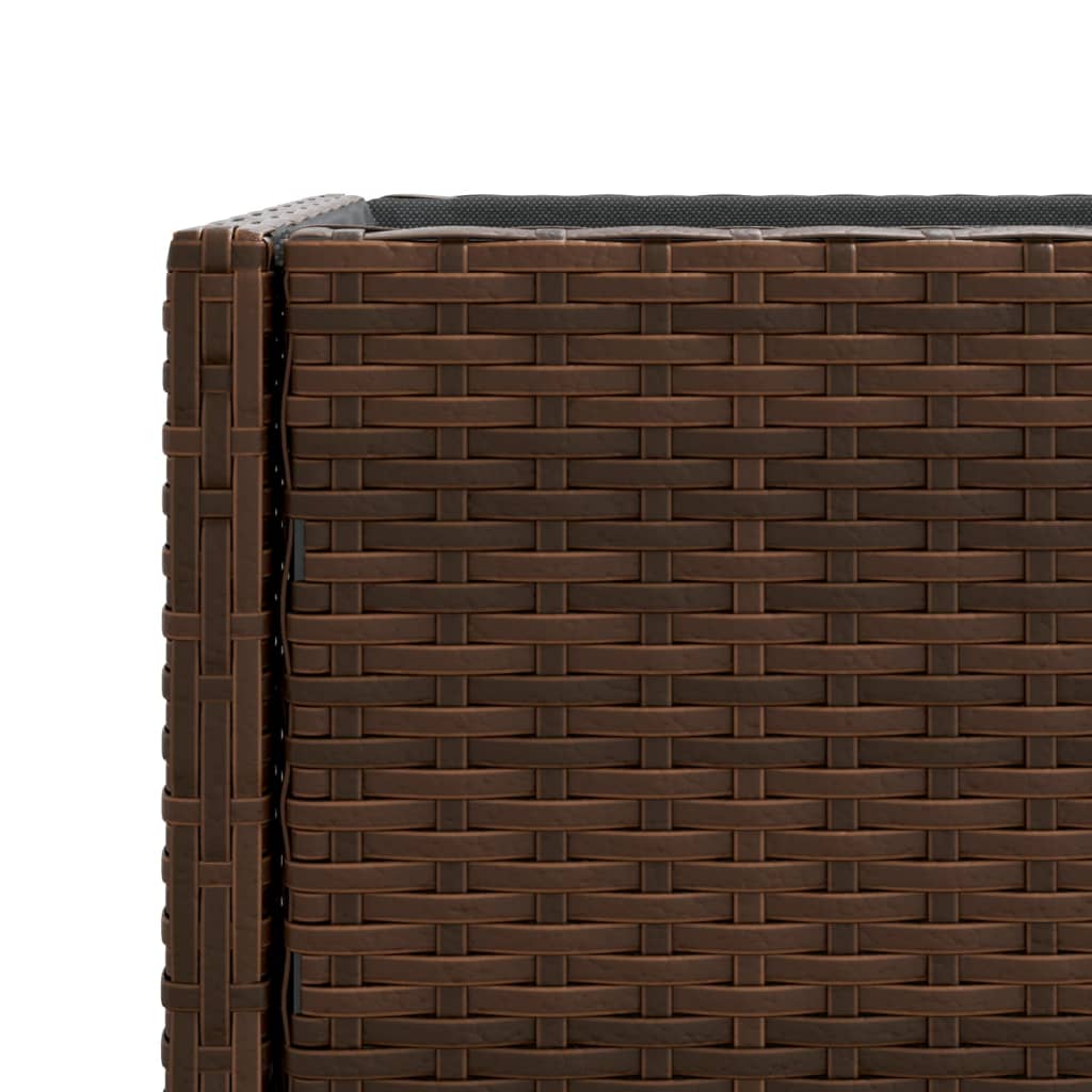 Hochbeete Mit Ablage 2 Stk. 70X28X70 Cm Poly Rattan