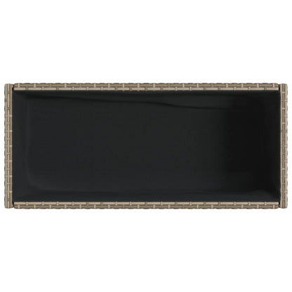 Hochbeete Mit Ablage 2 Stk. 70X28X70 Cm Poly Rattan