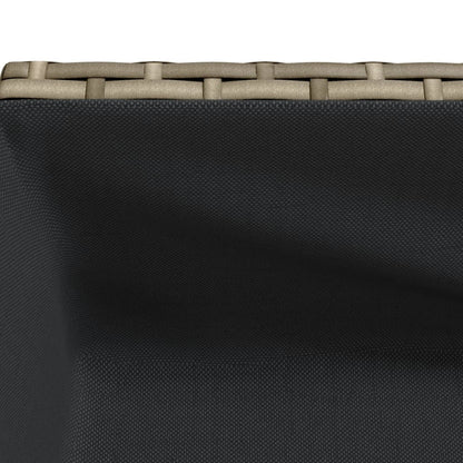 Hochbeete Mit Ablage 2 Stk. 70X28X70 Cm Poly Rattan