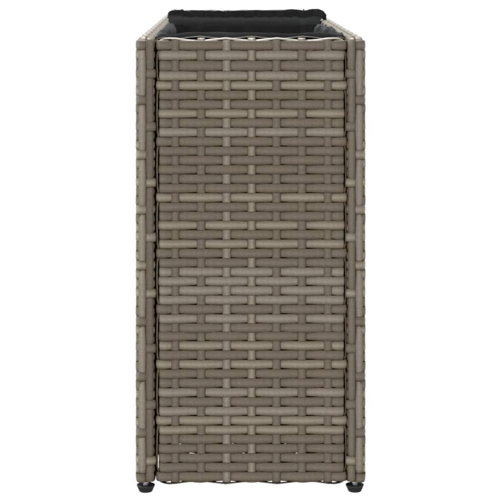 Pflanzkübel Mit 2 Töpfen 2 Stk. 90X20X40 Cm Poly Rattan