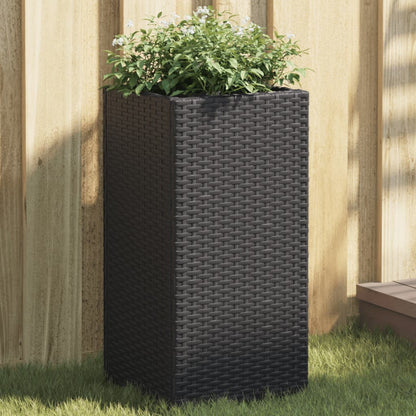 Pflanzkübel 2 Stk. 40X40X80 Cm Poly Rattan