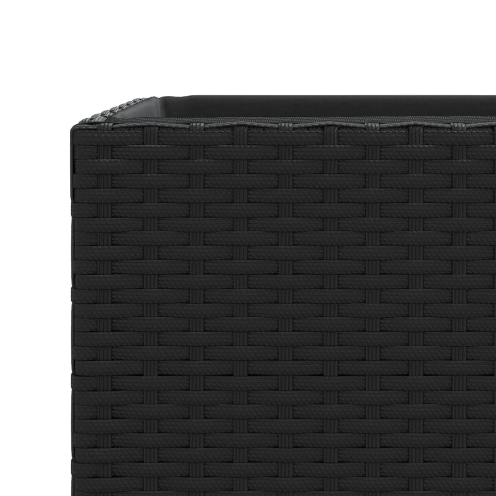 Pflanzkübel 2 Stk. Poly Rattan