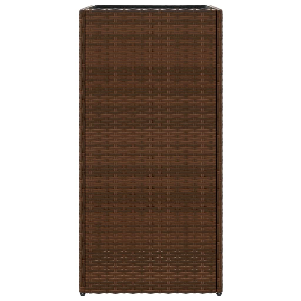 Pflanzkübel 2 Stk. 40X40X80 Cm Poly Rattan