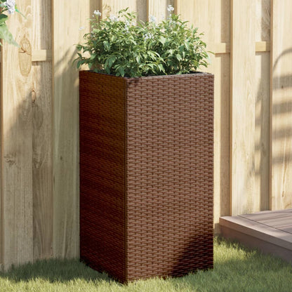 Pflanzkübel 2 Stk. 40X40X80 Cm Poly Rattan