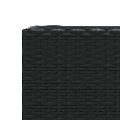 Pflanzkübel Mit 3 Töpfen 2 Stk. 105X30X32Cm Poly Rattan