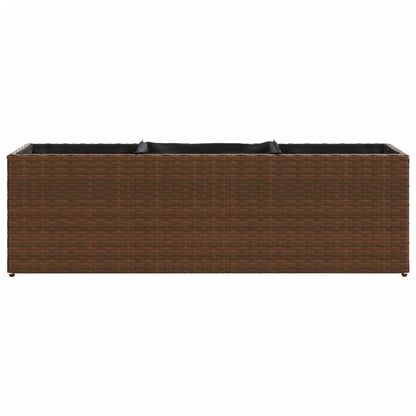 Pflanzkübel Mit 3 Töpfen 2 Stk. 105X30X32 Cm Poly Rattan