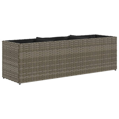 Pflanzkübel Mit 3 Töpfen 2 Stk. 105X30X32 Cm Poly Rattan