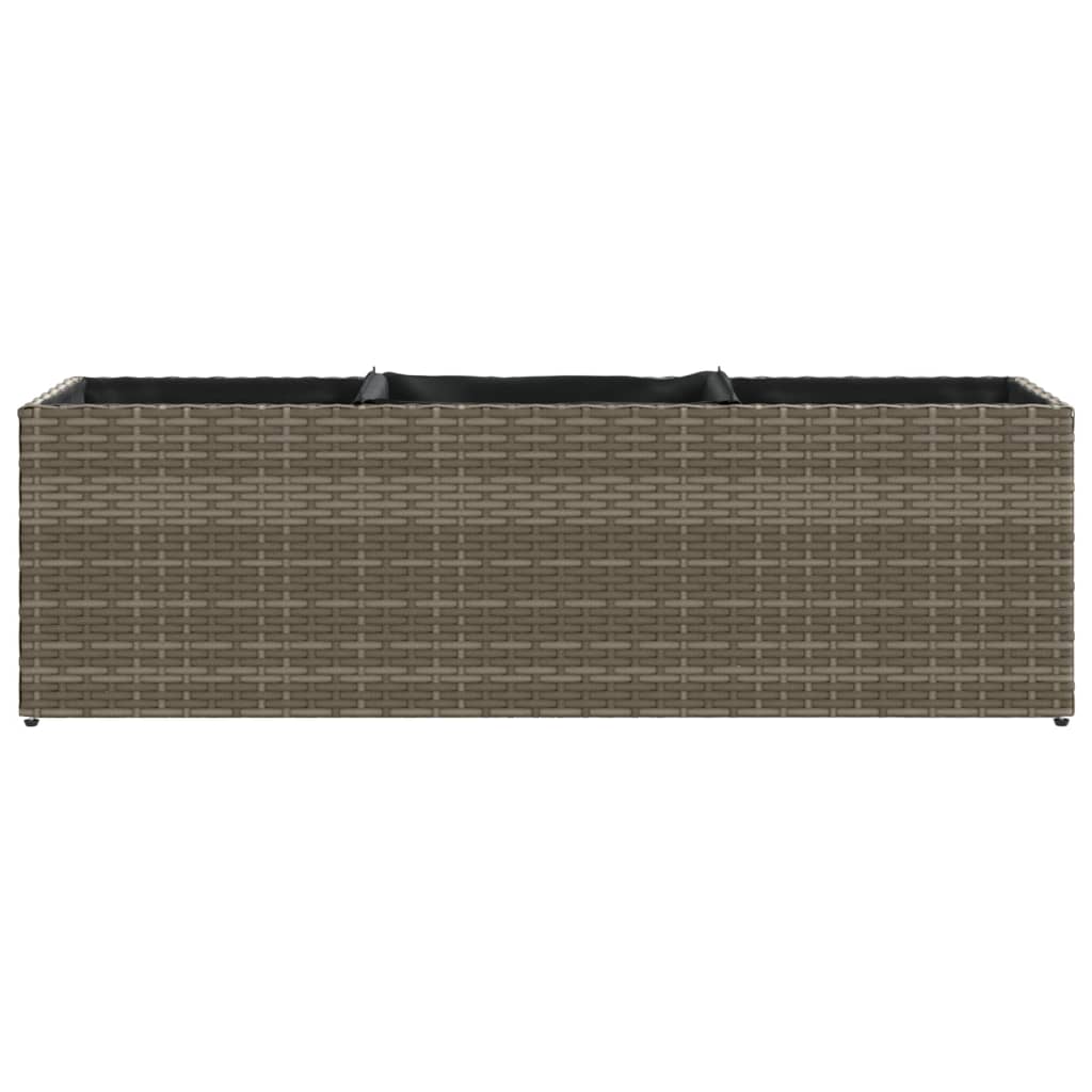 Pflanzkübel Mit 3 Töpfen 2 Stk. 105X30X32 Cm Poly Rattan