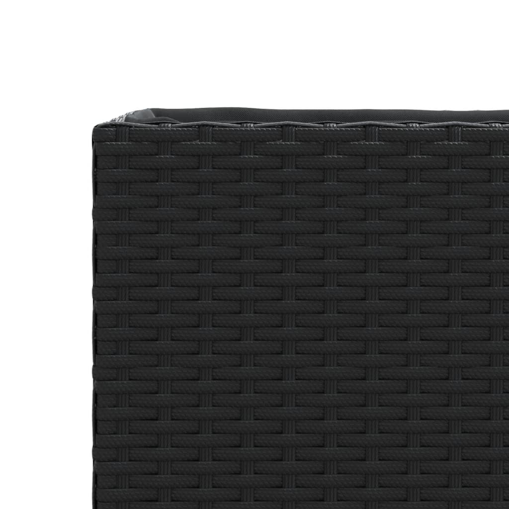 Pflanzkübel Mit Rollen 2 Stk. 107X32X38 Cm Poly Rattan