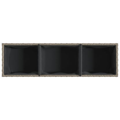 Pflanzkübel Mit Rollen 2 Stk. 107X32X38 Cm Poly Rattan