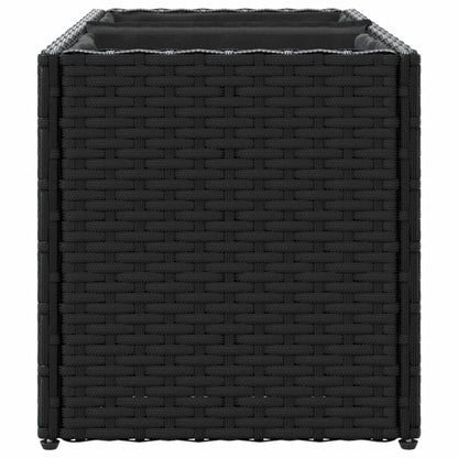 Pflanzkübel Mit 2 Töpfen 2 Stk. 72X30X32 Cm Poly Rattan